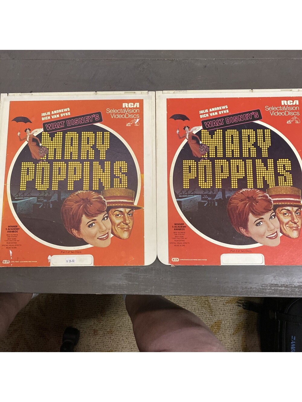 Walt Disney's Mary Poppins Part 2 CED Video Disc Movie 9bL